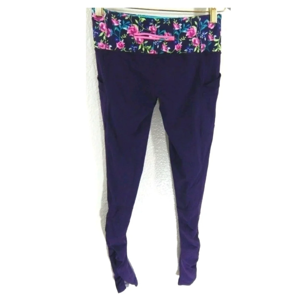 Ivivva Lululemon Floral Full Length Leggings